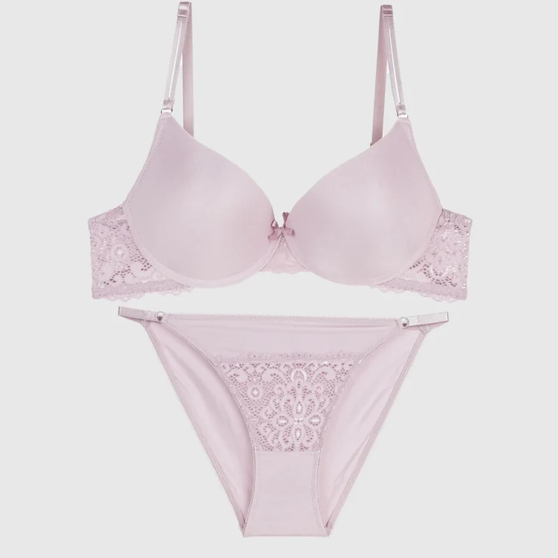 ست شورت و سوتین اسفنجی یاسی